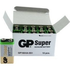GP Batteries GP1604A / 6LR61 Batteria da 9 V Alcalina/manganese 9 V 10 pz.