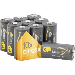 GP Batteries GPCR123A Batteria per fotocamera CR-123A Litio 1400 mAh 3 V 10 pz.