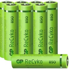 GP Batteries ReCyko+ HR03 Batteria ricaricabile Ministilo (AAA) NiMH 850 mAh 1.2 V 8 pz.