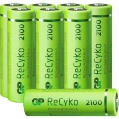 GP Batteries ReCyko+ HR06 Batteria ricaricabile Stilo (AA) NiMH 2100 mAh 1.2 V 8 pz.