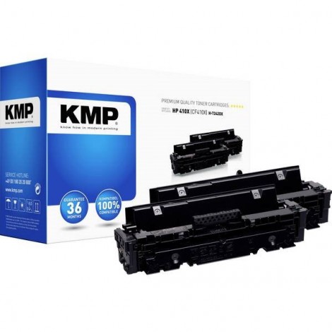KMP H-T242XD Toner Conf 2 pz sostituisce HP HP 410X (CF410X) Nero Compatibile Toner conf. 2 Pz.