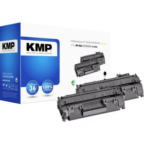 KMP H-T235D Toner Conf 2 pz sostituisce HP HP 05A (CE505A) Nero Compatibile Toner conf. 2 Pz.