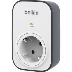 Belkin BSV102vf Presa intermedia con protezione da sovratensioni Bianco, Grigio